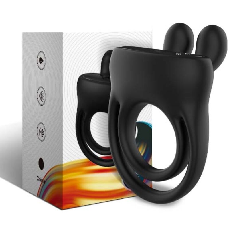 Anello vibratore rabbit nero di Armony, immagine 5