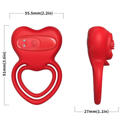 Anello vibratore cuore rosso di Armony, immagine 3