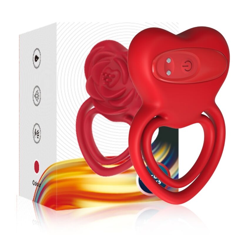 Anello vibratore cuore rosso di Armony, immagine 5