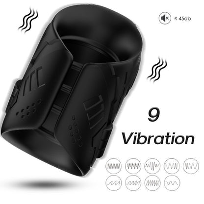 Masturbatore e vibratore nero di Armony