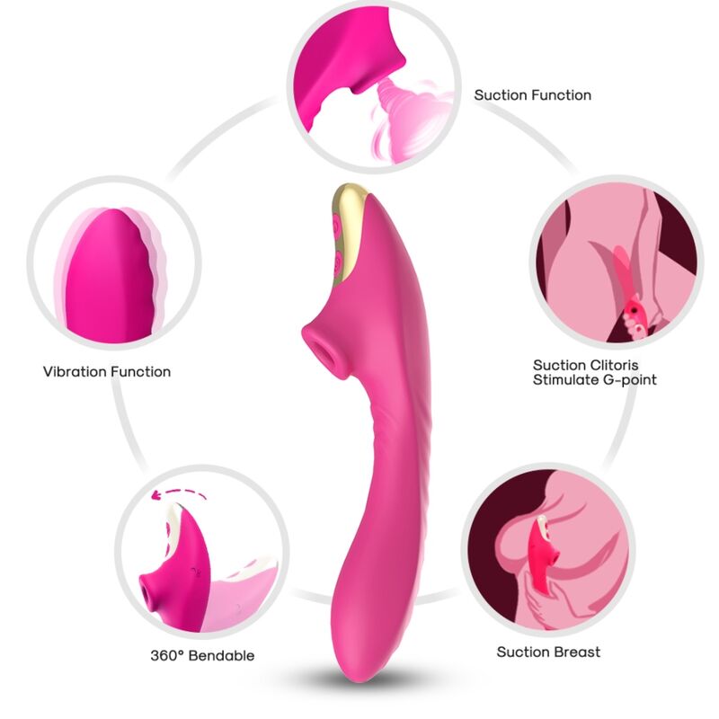 Vibratore Dudu Fuchsia clitoride sucker di Armony, immagine 2