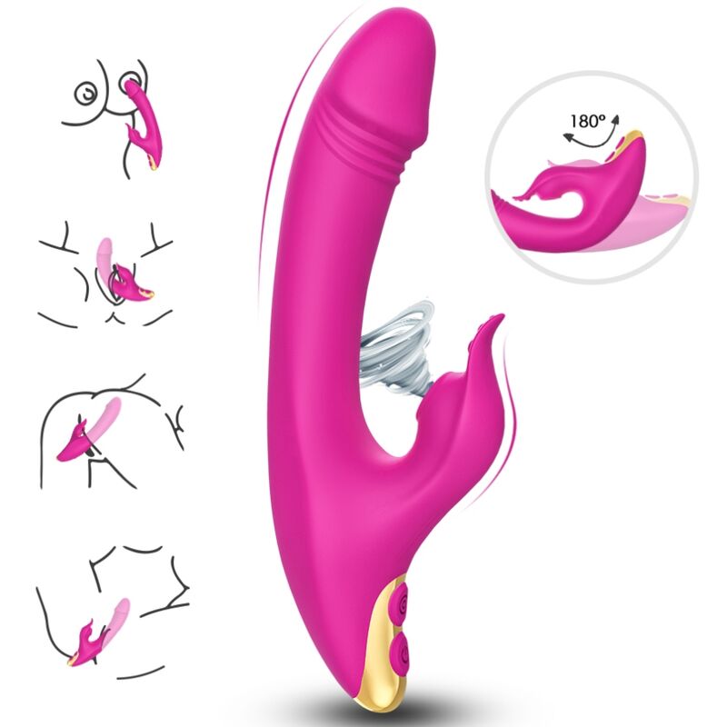 Ventosa per clitoride e punto g fucsia di Armony