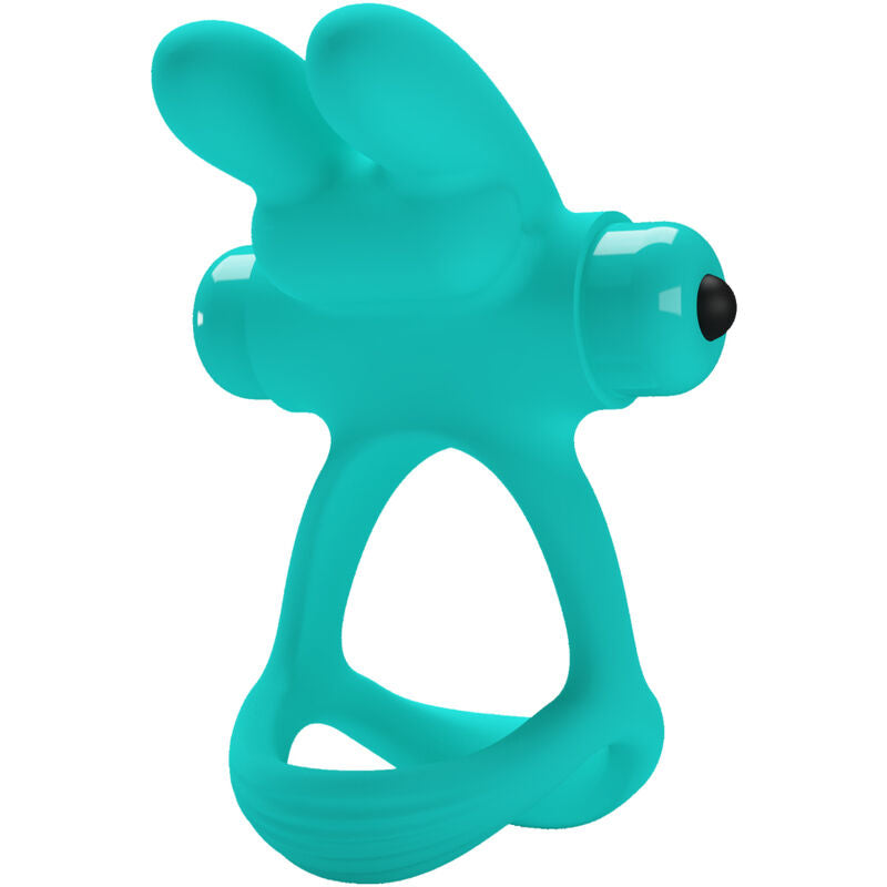 Anello vibratore coniglio verde Dante di Pretty Love