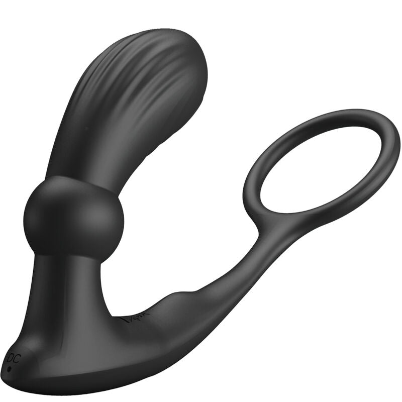 Anello anale e vibratore Warren black di Pretty Love