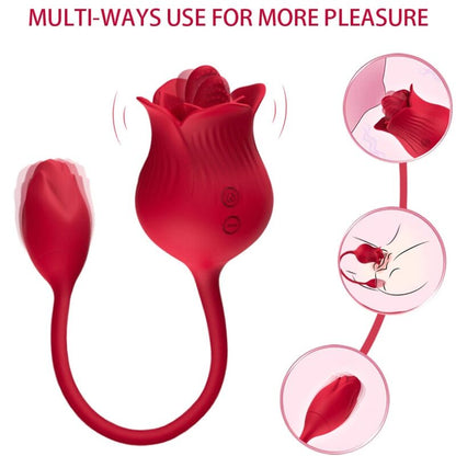 Vibratore rosa con cola rosso di Armony, immagine 2