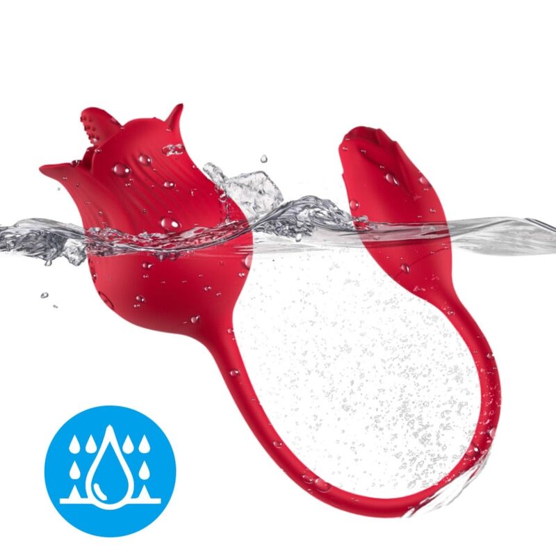 Vibratore rosa con cola rosso di Armony, immagine 3