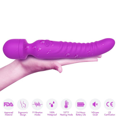 Massaggiatore e vibratore Mission effetto calore viola di Armony, immagine 3