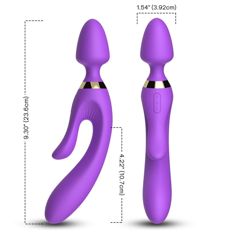Massaggiatore e vibratore rabbit viola di Armony