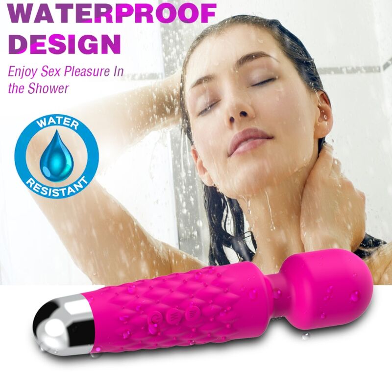 Massaggiatore e vibratore Postino testa super flessibile fucsia di Armony, immagine 3