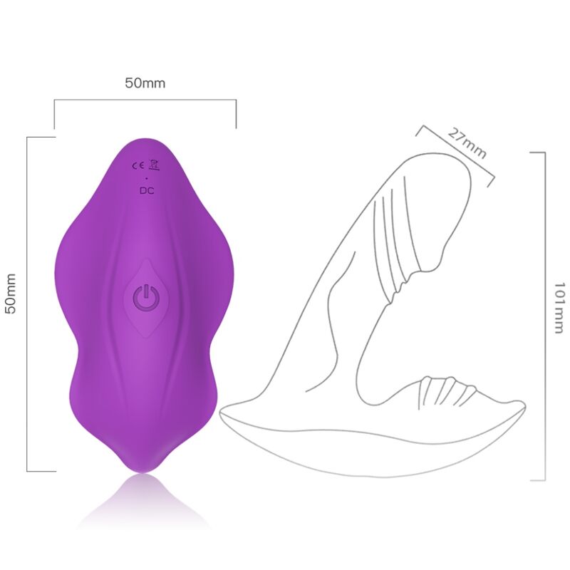 Vibratore fischietto introducibile telecomando viola di Armony, immagine 2