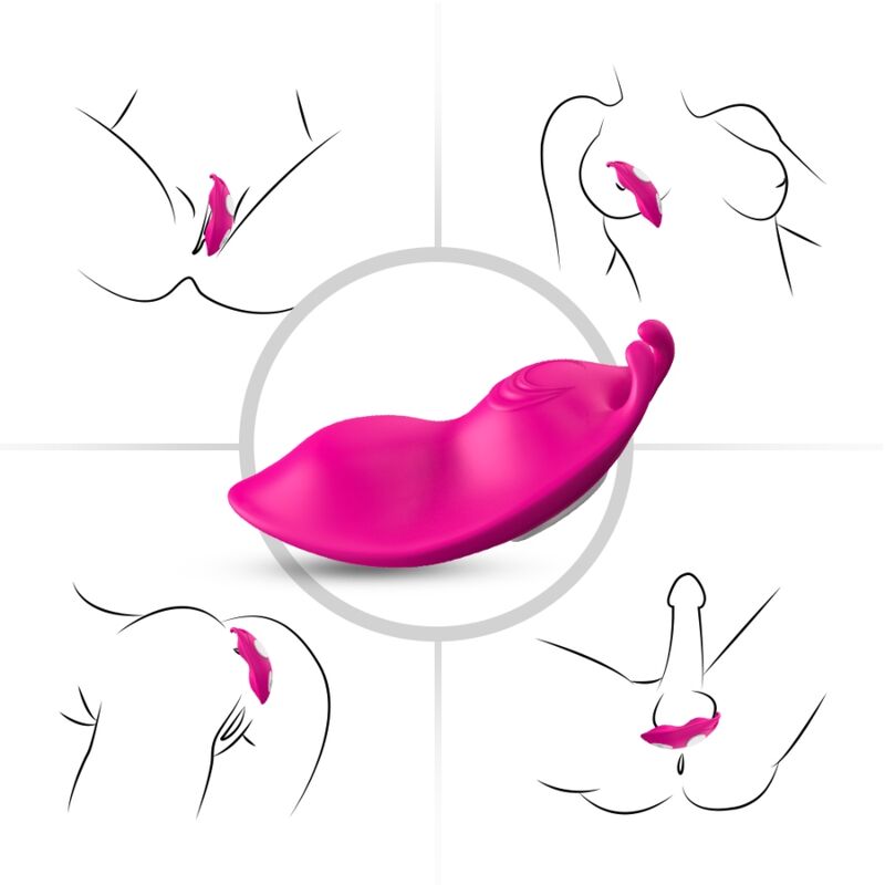 Vibratore Mutandina indossabile Honeybee G-spot remote control fucsia di Armony, immagine 5