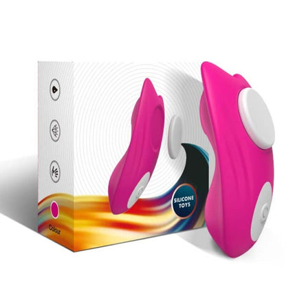 Ovetto vibrante mutandina indossabile con vibratore telecomando butterfly rosa di Armony, immagine 5