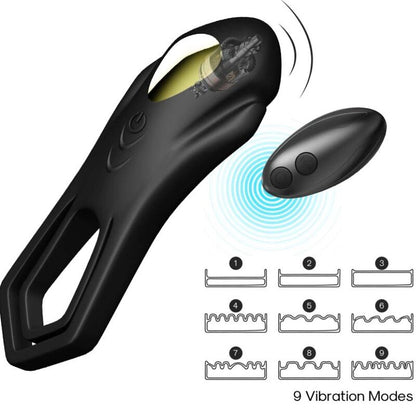 Vibratore Telecomando Roadster doppio anello nero di Armony