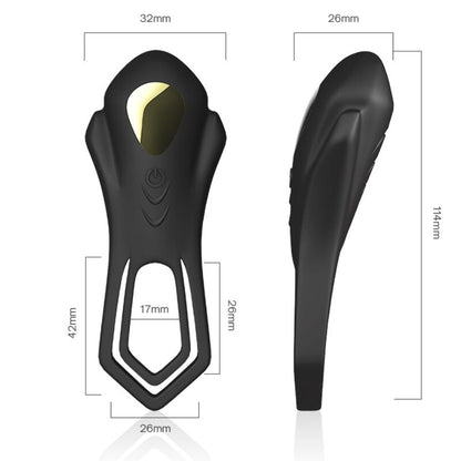 Vibratore Telecomando Roadster doppio anello nero di Armony, immagine 3