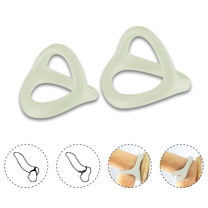 Anello Tresor doppio in silicone luminoso di Armony, immagine 3