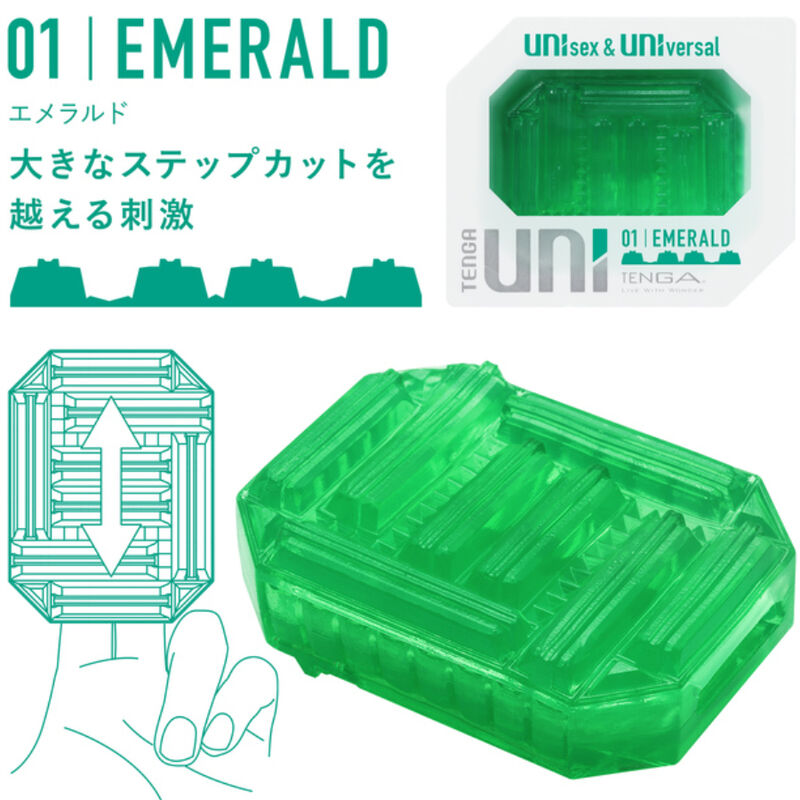 Masturbatore Ditale Uni Emerald di Tenga, immagine 2
