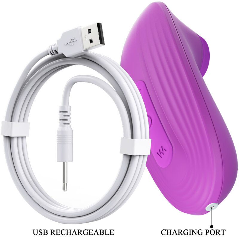 Vibratore Adora mini Violet Clitoris sucker di Romance, immagine 5