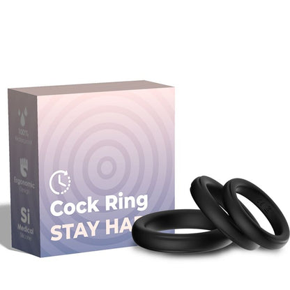 Anello triplo in silicone nero di Armony