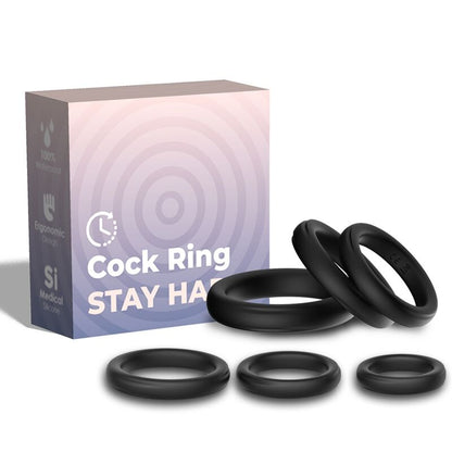 Anelli di chiusura in silicone nero di Armony