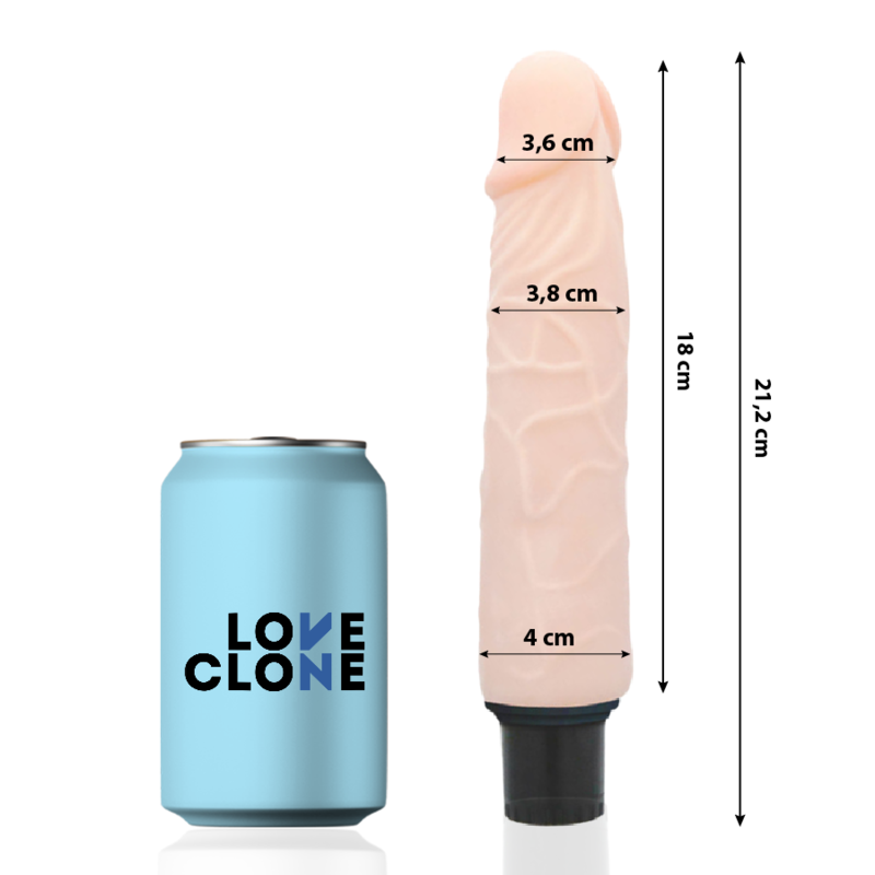 Vibratore autolubrificante Finn 21.2 cm Ø 3.8 cm di Loveclone, immagine 2