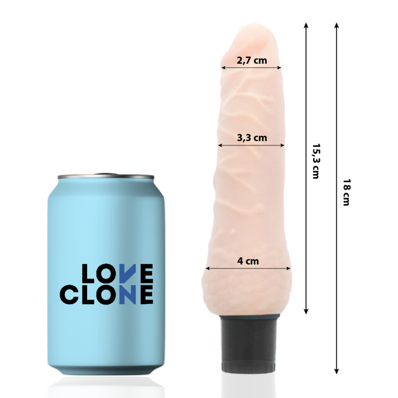 Vibratore autolubrificante Sven 18.5 cm Ø 3.3 cm di Loveclone, immagine 2