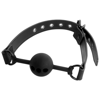 Bavaglio ball in silicone traspirante di Fetish Submissive Bondage, immagine 3