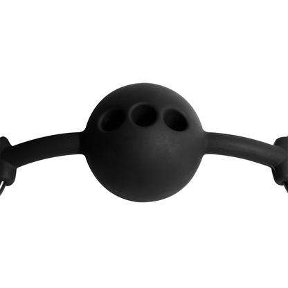 Bavaglio ball in silicone traspirante di Fetish Submissive Bondage, immagine 5