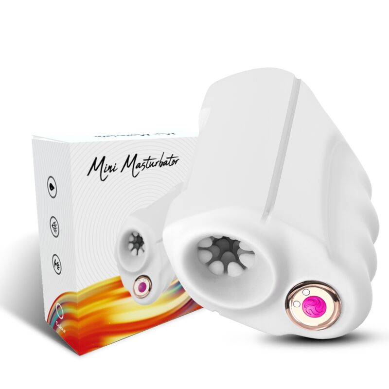 Masturbatore e vibratore Maestro bianco di Armony