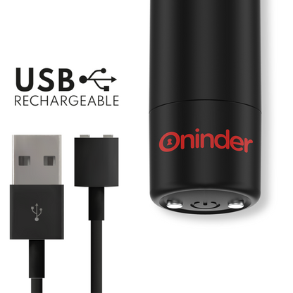Vibratore Berlin bullet nero 9 modalità 8,5 x 2 cm - APP gratuita di Oninder, immagine 3