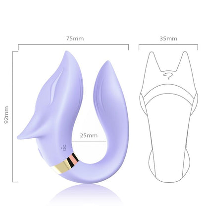Vibratore Fox per coppia telecomando viola di Armony, immagine 3