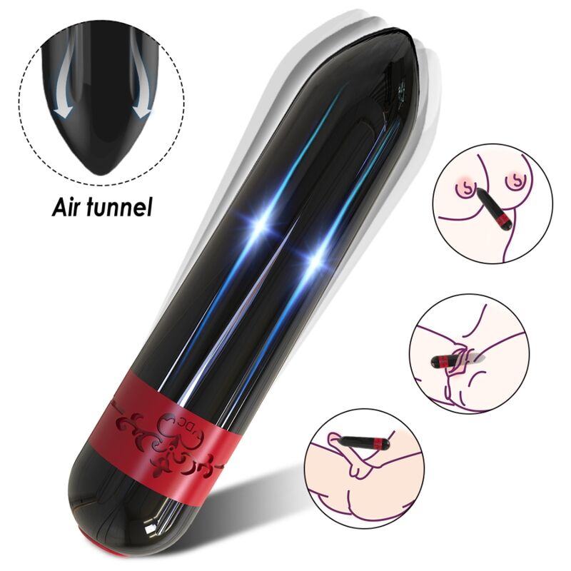 Vibratore Rocket bullet telecomando nero di Armony, immagine 4