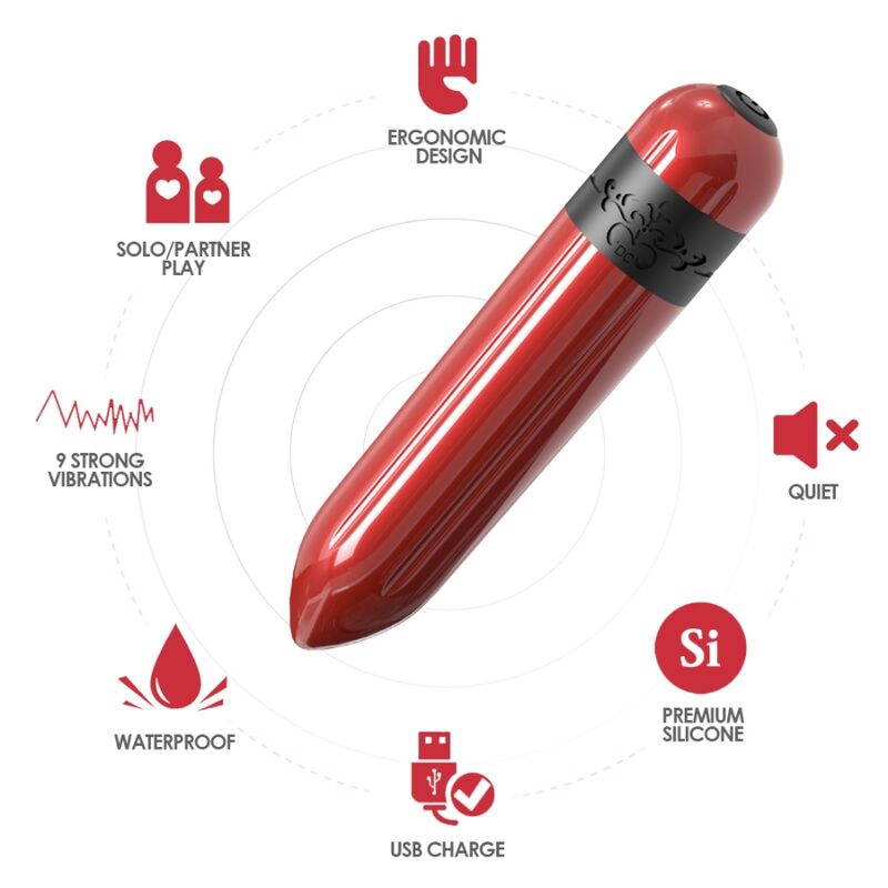 Vibratore Rocket bullet telecomando fucsia di Armony, immagine 3
