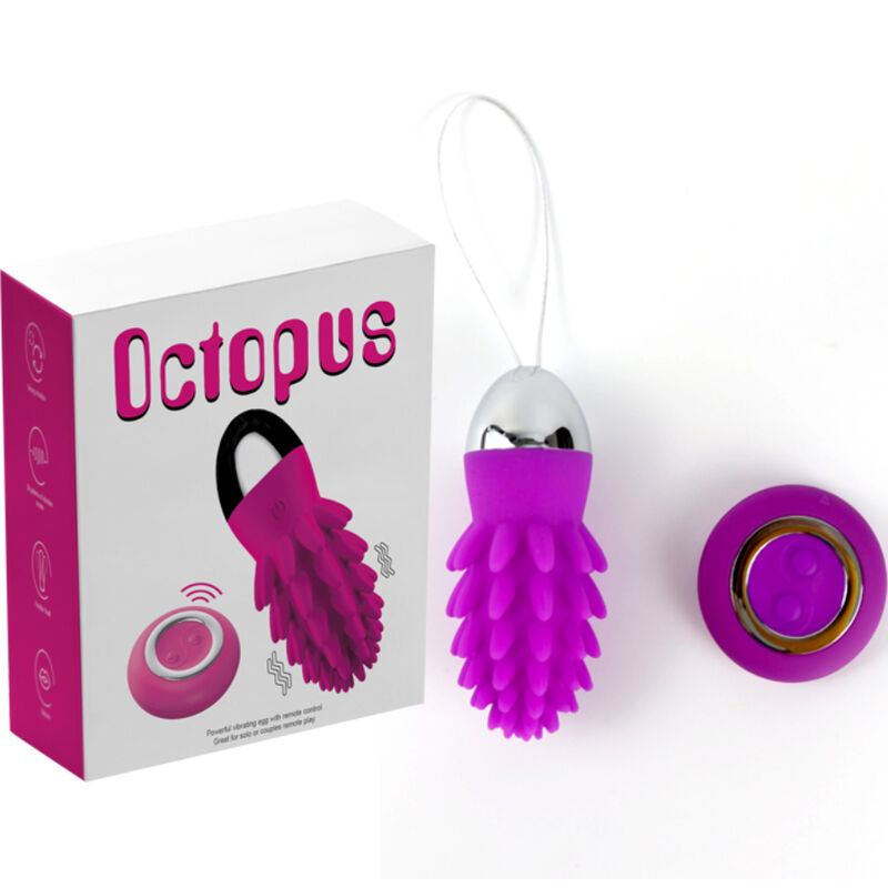 Uovo vibrante Telecomando Octopus Cactus viola di Armony, immagine 5