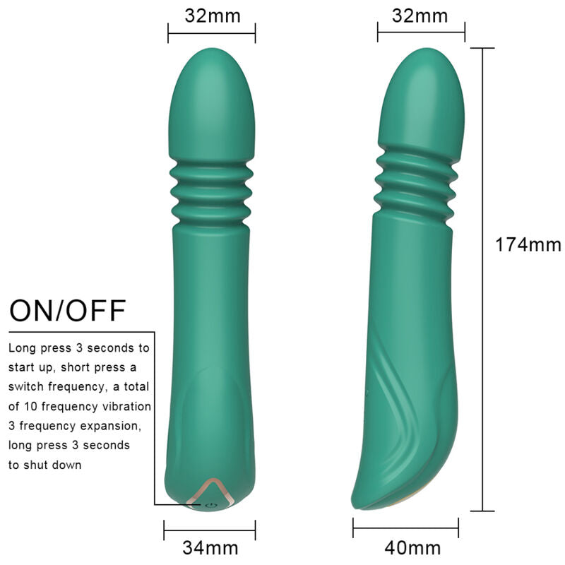 Vibratore e spinta verde G-spot di Armony, immagine 2