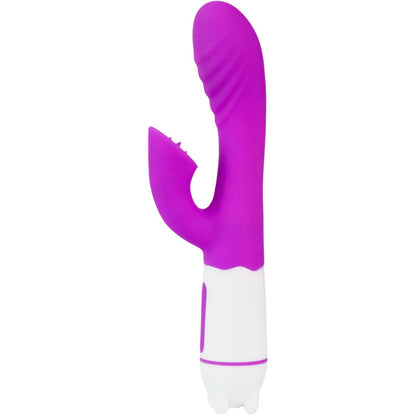 Vibratore e stimolatore happy con lingua ricaricabile viola di Armony