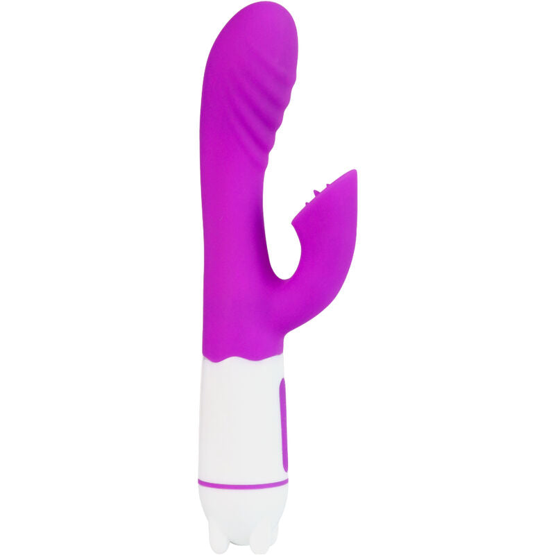 Vibratore e stimolatore happy con lingua ricaricabile viola di Armony, immagine 5
