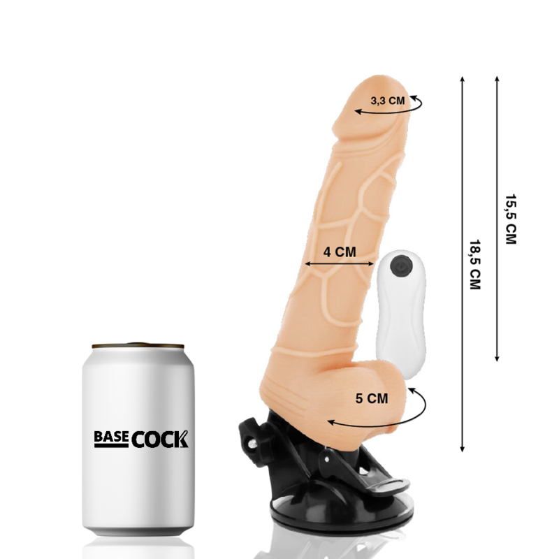 Vibratore telecomando naturale realistico 18.5 cm Ø 4cm, immagine 2