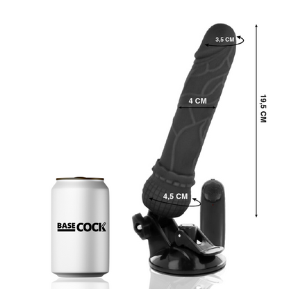 Vibratore realistico telecomando nero 19.5 cm Ø 4 cm, immagine 2