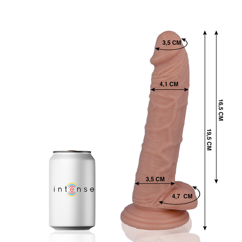 Dildo 15 realistico 19.5 cm Ø 4.1 cm di Mr Intense