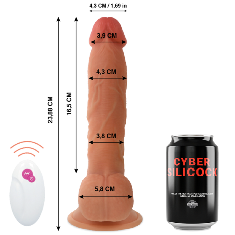 Ovetto vibrante telecomando realistic master ben 23.88 cm Ø 4.3 cm, immagine 2