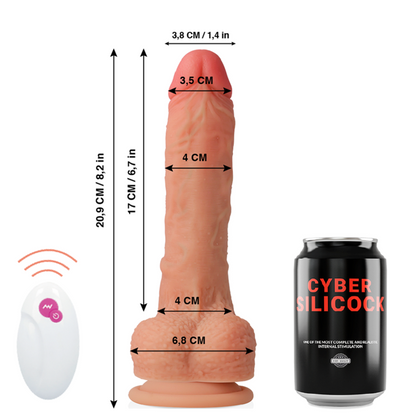 Ovetto vibrante telecomando realistico mr Rick 20.9 cm Ø 4 cm, immagine 2