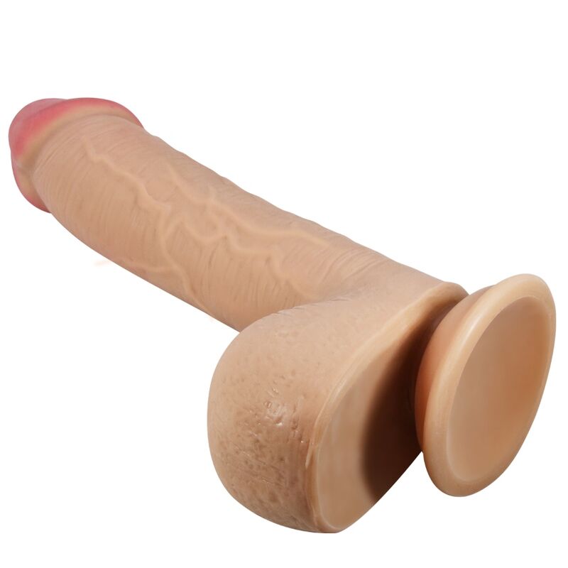 Dildo realistico serie Sliding skin con ventosa scorrevole della pelle flesh 23,4 cm di Pretty Love