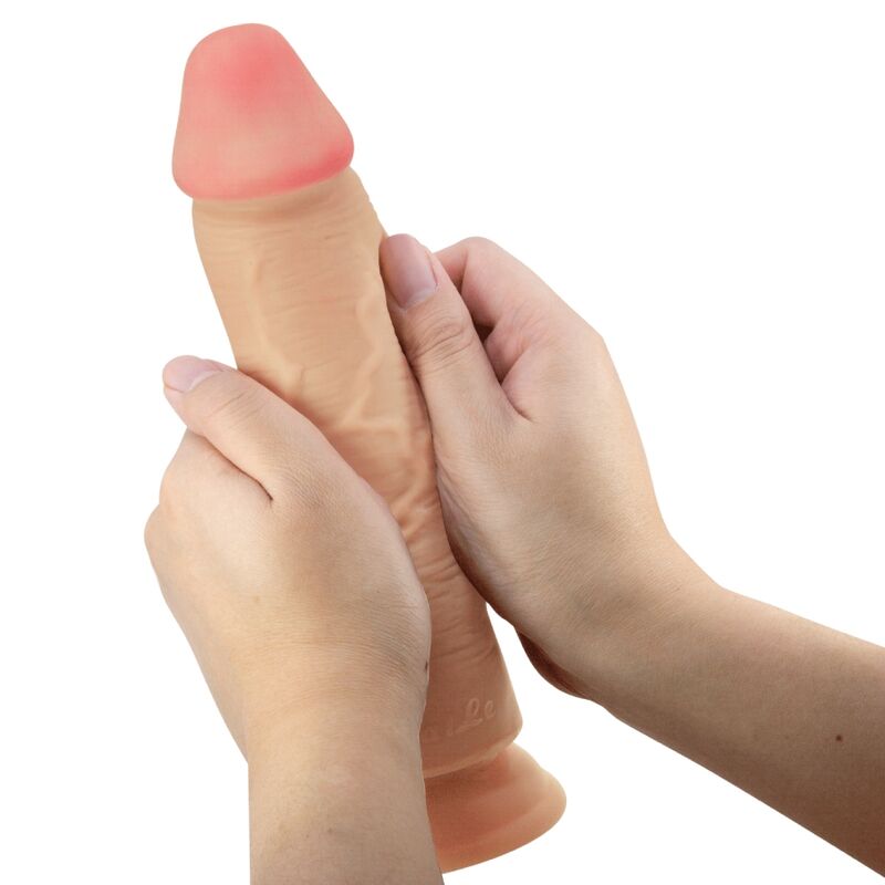 Dildo realistico serie Sliding skin con ventosa scorrevole della pelle flesh 23,4 cm di Pretty Love, immagine 3