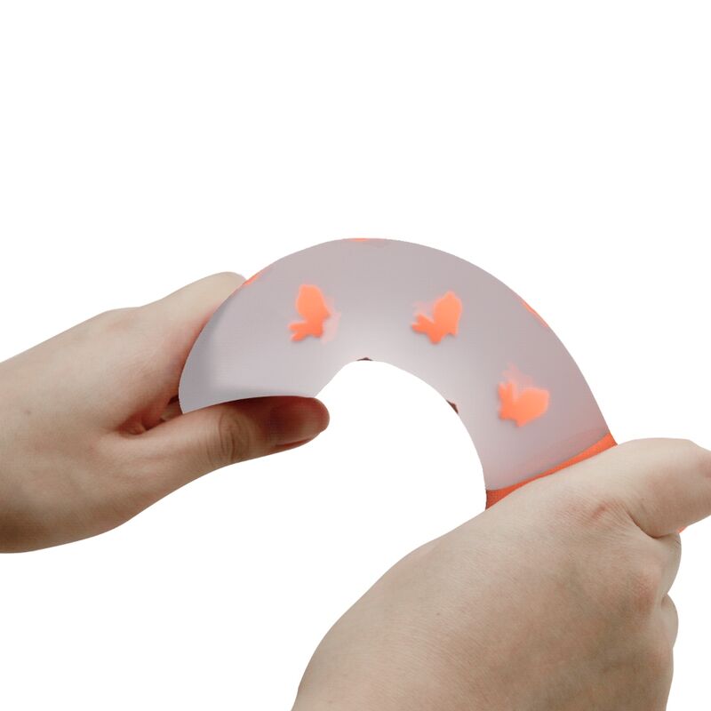 Dildo magico Nightfall senza vibrazioni arancio luminoso di Pretty Love, immagine 2