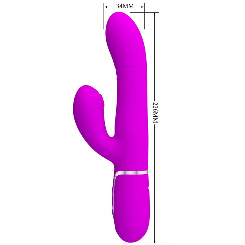 Vibratore multifunzione G-spot fucsia di Pretty Love, immagine 2
