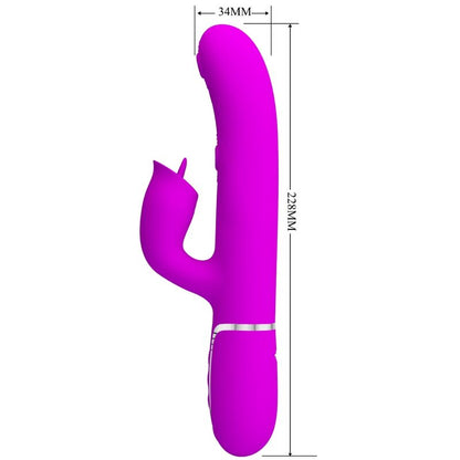Vibratore coniglio con Licing fucsia di Pretty Love, immagine 2