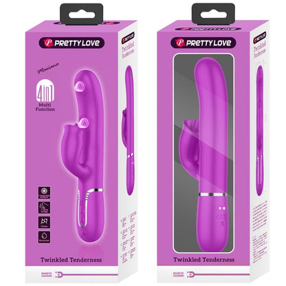 Vibratore coniglio con Licing fucsia di Pretty Love, immagine 4