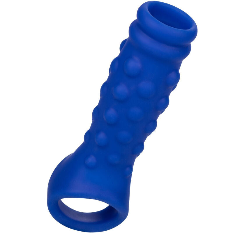 Sex toy anale admiral copertura per pene con perline in silicone liquido blu di Calexotics
