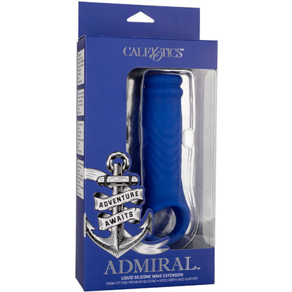 Admiral copertura per pene wave in silicone liquido blu di Calexotics, immagine 6