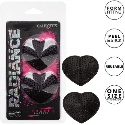 Pinze per capezzoli radiance proteggi gioiello a forma di cuore di Calexotics